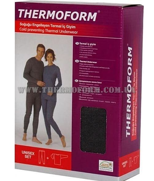 Комплект термобелья мужского Thermoform 12-001 антрацит